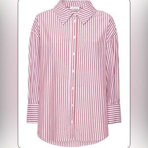 ANINE BING - Mika Striped Cotton Poplin Shirt